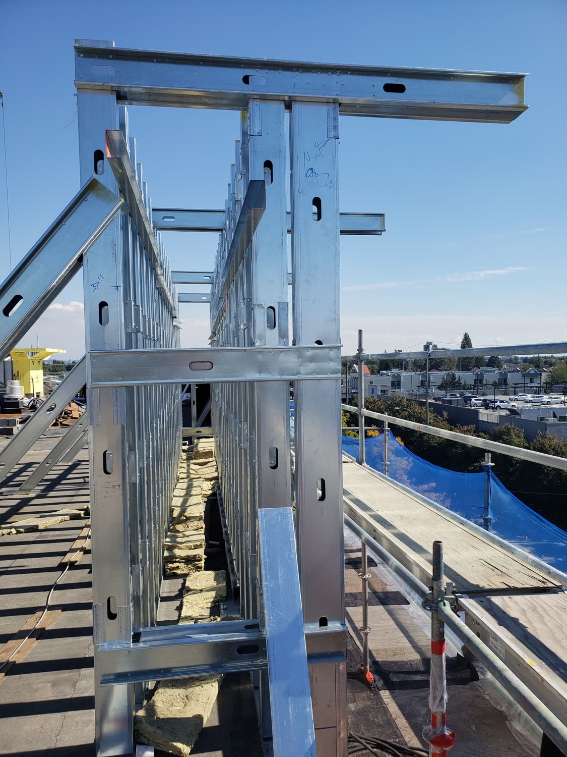 Structural steel erection on a Greater Vancouver project